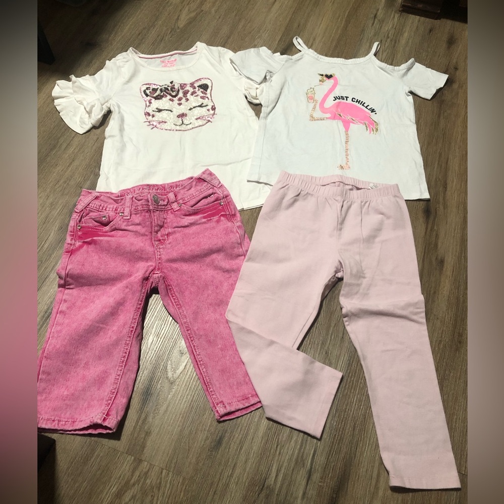 Pink double shorts/double tops 7